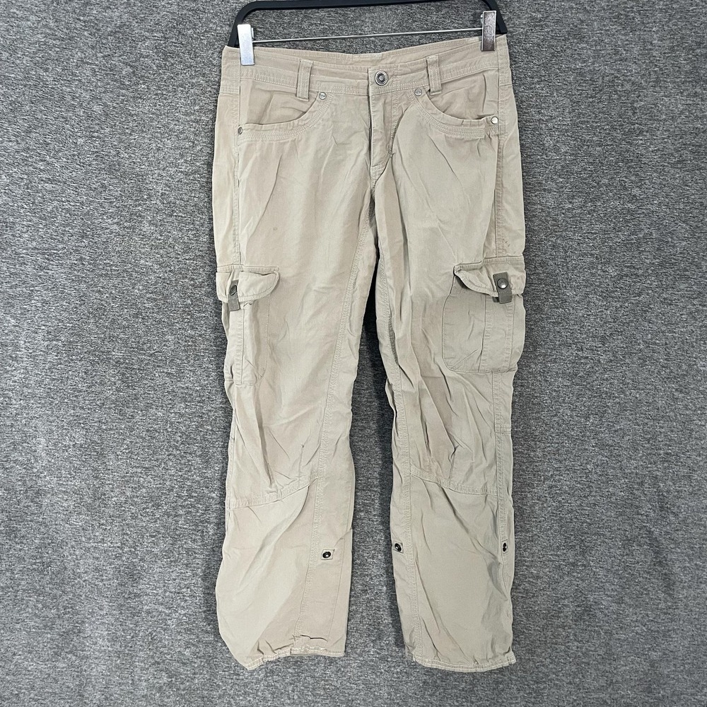 Kuhl Pants‎ Womens 2 Beige Cargo Hiking Outdoor Stretch Lightweight Travel